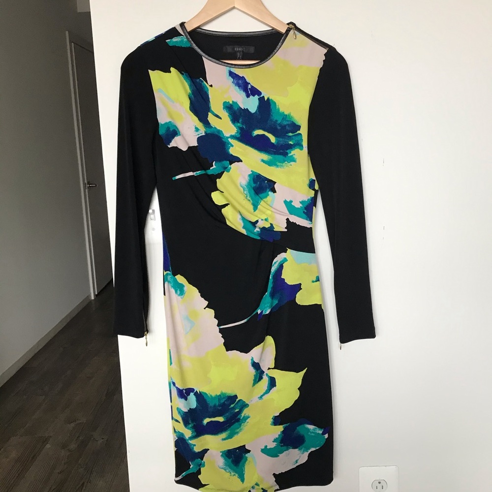 🐝 Coast Floral Long Sleeved Bodycon Dress 4